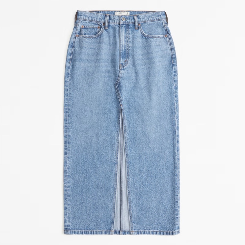 Abercrombie Denim Maxi Skirt Size 27/4 - Medium Wash